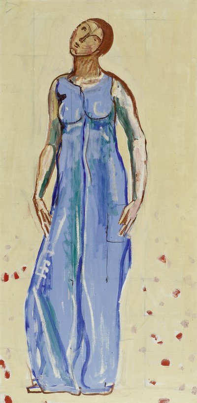Figura femenina mirando al infinito de Ferdinand Hodler